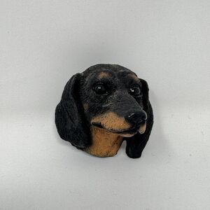 Vintage Black Dachshund Dog 3D Magnet Life’s Attractions 2”x1.5”